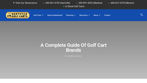 Hartville Golf Carts - Diverse Golf Cart Brands