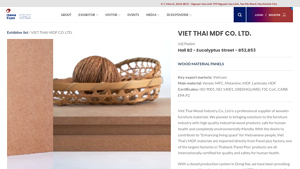 Viet Thai MDF Co., Ltd. - Wooden Furniture Materials