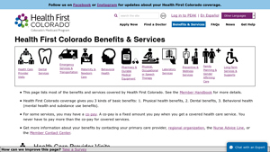 Health First Colorado - Comprehensive Health and Dental Benefits
