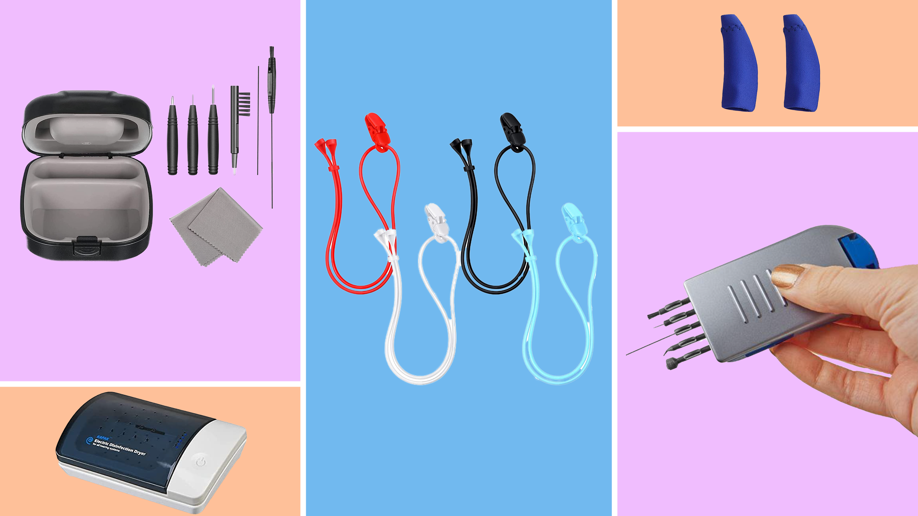 A stock image illustrating hearing aid supplies concepts