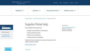Hennepin - Supplier Portal