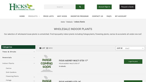 Hicks Commercial Sales - Wholesale Indoor Plants