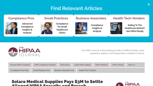 HHS OCR - Medical Distributor Settlement