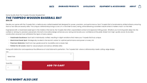 Homerun Bat - Torpedo Wooden Baseball Bat