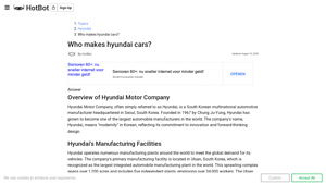 Hyundai - Automotive Manufacturer