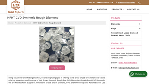 HRB Exports - HPHT CVD Synthetic Rough Diamonds