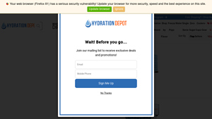 Hydration Depot - Bottled and Canned Water Options