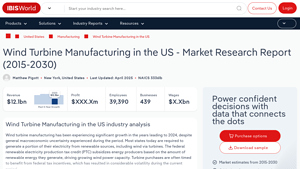 IbisWorld - Wind Turbine Manufacturing