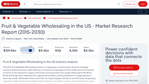 IbisWorld - Fruit & Vegetable Wholesaling Report