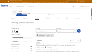 Planar - Employee Reviews