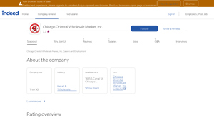 Chicago Oriental Wholesale Market - Employee Insights