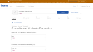 Gummer Wholesale - Location Ratings