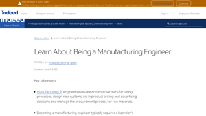 Indeed - Manufacturing Engineering Solutions