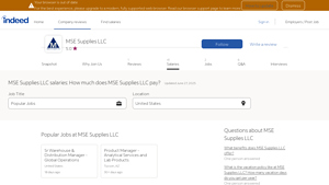 MSE Supplies LLC - Salary Overview