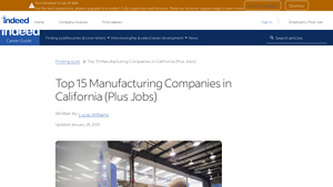 Manufacturing Leaders - Key Players in California