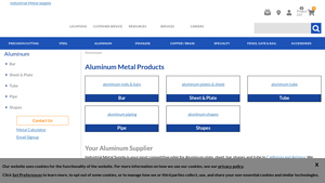 Industrial Metal Supply - Aluminum Metal Products