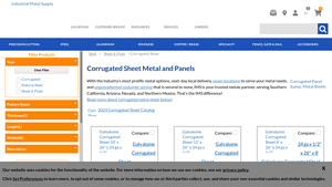 Industrial Metal Supply - Corrugated Sheet Metal
