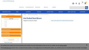 Industrial Metal Supply - Hot Rolled Steel Beams