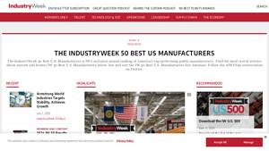 IndustryWeek - 50 Best US Manufacturers