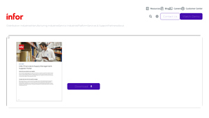 Infor - Supplier Portal
