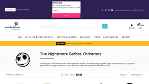 InstaBalloons - Nightmare Before Christmas Party Supplies