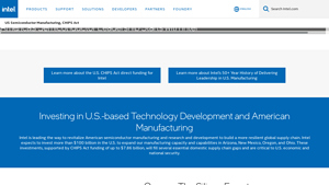Intel - Semiconductor Manufacturing Investments