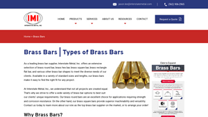 Interstate Metal - Brass Bars Selection