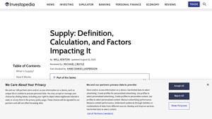 Investopedia - Supply Fundamentals