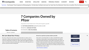 Pfizer - Key Products