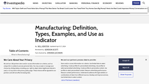 Investopedia - Key Manufacturing Processes