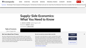 Investopedia - Supply-Side Economics