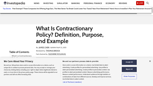 Investopedia - Contractionary Policy Explained