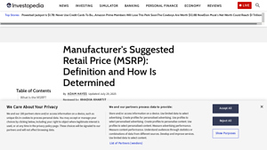 Manufacturer's Suggested Retail Price - Overview