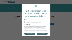 IPCheckTool - MAC Manufacturer Search