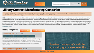 IQS Directory - Military Contract Manufacturing