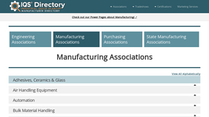 IQS Directory - Manufacturing Associations List