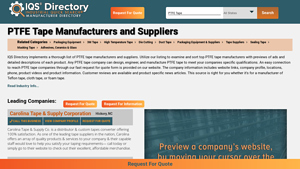 IQS Directory - PTFE Tapes