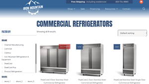 Iron Mountain Refrigeration - Key Products