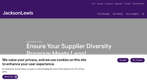 Jackson Lewis - Supplier Diversity Legal Guidance
