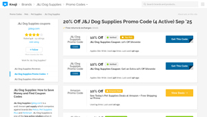 J&J Dog Supplies - Promo Codes and Discounts