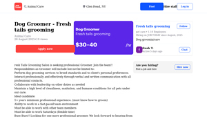 Fresh Tails Grooming - Dog Groomer Position
