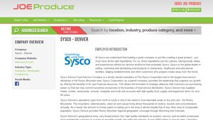 Sysco Denver - Quality Food & Supplies
