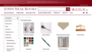 John Neal Books - Bookbinding Supplies