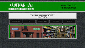 Kaufman Shoe Repair Supplies - Shoe Repair Essentials