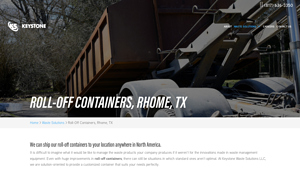 Keystone Waste Solutions - Roll-Off Containers