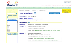 Wordsmyth - Kids' Dictionary Explorer
