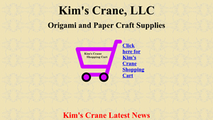 Kim's Crane - Origami and Paper Craft Supplies