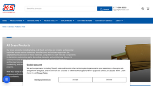 K&S Precision Metals - Brass Rods
