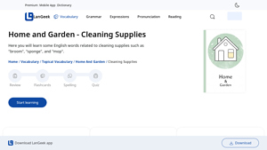 Langeek - Essential Cleaning Supplies