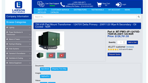 Larson Electronics - 750 kVA Pad Mount Transformer